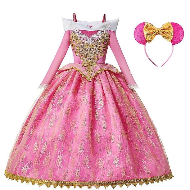 Sleeping beauty girls princess dress up children fancy kids cosplay aurora luxury costume halloween carnival mesh clothes zhangyuxiang LED