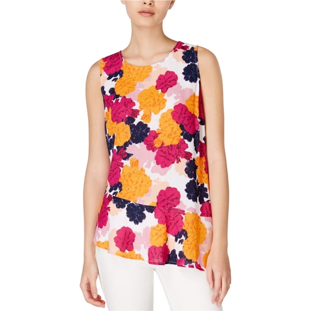 Blusa asimétrica de punto Maison Jules para mujer naranja pequeña