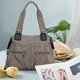 thumbnail image 4 of Bolsos de nylon para mujer Bolsa de viaje de nylon impermeable Bolsos ligeros Bolsa de transporte para hombre y mujer Bolso de nylon para el hombro, 4 of 6