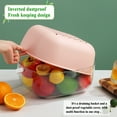 thumbnail image 4 of ReaNea Colander Bowl With Clear Plastic Bowl, Dual-Layer Draining Bowl Vegetable Washing Basket (Pink), 4 of 7