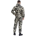 thumbnail image 5 of YONGHS Mens Dustproof Coveralls Long Sleeve Workwear Suit Mechanic Work Hooded Jumpsuit with Pockets Camouflage 3XL/185, 5 of 6