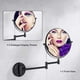 thumbnail image 4 of Wall Mounted Mirror, Wall Mounted Vanity Makeup Mirror, 360 Rotation, Magnification Extendable (Gold 8 inches 3X), 4 of 5