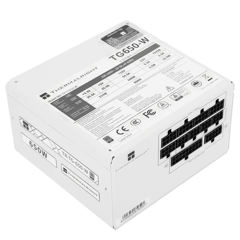 Thermalright TR-TG650-W 650W  ATX3.0 Power Supply Black Embossed Line Gold Medal Full Module Desktop 24pin Interface