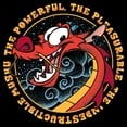 thumbnail image 2 of Men's Mulan Mushu Indestructible Powerful Description  Graphic Tee Black Large Tall, 2 of 3