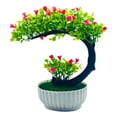 thumbnail image 2 of Visland Artificial Plants Bonsai Small Tree Simulation Pot Plants Fake Flowers Table Pot Ornaments Home Decoration Hotel Garden Decor, 2 of 5