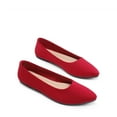 thumbnail image 6 of Women Ballet Flats Pointed Toe Slip On Dress Shoes Comfortable Suede Business Casual Shoes for Work Office Travel, 6 of 6