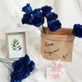 thumbnail image 2 of Natonhi 24 Glitter Valentine's Day Roses Bouquet Graduation Gifts Artificial Roses Flowers with Stems DIY Fake Glitter Flowers Bouquet for Anniversary Graduation Birthday Wedding(Blue), 2 of 4