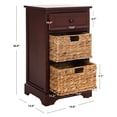 thumbnail image 4 of SAFAVIEH Carrie Side Storage Side Table Red, 4 of 7