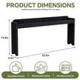 thumbnail image 5 of Wood Spice Rack Shelf for Kitchen Stove, 32.5" Waterproof Heat Insulation Stove Top Shelf, Wooden Countertop Spice Rack Organizer for Electric Stove and Gas Stove, Black, 5 of 7