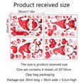 thumbnail image 7 of 4 Sheets Valentine's Day Window Clings Decorations,Romantic Pink Red Love Heart Faceless Elf Window Stickers Decals for Valentine's Day Wedding Anniversary Party Favors Supplies Decor, 7 of 7
