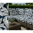 thumbnail image 7 of Soimoi Leaves Print Waterproof Fabric | Outdoor Material by the Yard | Tear-Resistant, UV Safe | Great for Bags, Rainwear, Covers & Curtains, Awning Cover Cloth - Blue, 7 of 7
