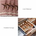 thumbnail image 6 of Placemats Set of 4, Brown Western Texas Star Vintage Woven Placemat, Linen Place Mats for Kitchen/Dining Tables, Rustic Farmhouse Red Plaid Washable Table Mats for Party, 6 of 8