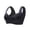 black, variant on 2026 Large Size Seamless Women's Front Button Bra Vest-Style Fixed Cup Comfortable All Day Wear Breast-Shrinking Underwear