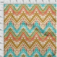 thumbnail image 4 of oneOone Velvet Dark Beige Fabric Chevron Dress Material Fabric Print Fabric By The Yard 58 Inch Wide, 4 of 4