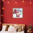thumbnail image 3 of Stupell Industries Farmhouse Frosty Barn Gnome Gold Floating Frame Canvas Art, 25 x 25, by Paul Brent, 3 of 8