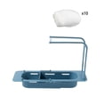 thumbnail image 1 of Boreal Craft Small Dish Basin Telescopic Storage Rack 2025 Upgraded Adjustable Telescopic Storage Rack Rack Kitchen And Bathroom Organizer Sponge Soap With Dishcloth Hooks, 1 of 3