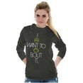 thumbnail image 4 of I Donut Want to Taco Bout it Food Pun Long Sleeve TShirt Men Women Brisco Brands 2X, 4 of 6
