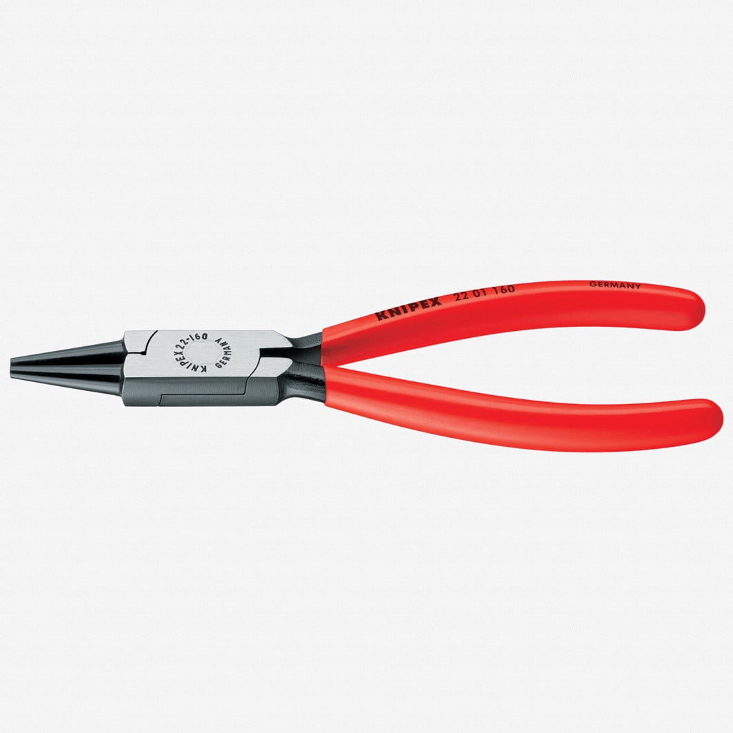 Knipex 6.3" Round Nose Pliers - Plastic Grip