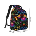 thumbnail image 2 of Yiaed Mexican Flower Traditional1 Print School Backpack College Backpack Daypacks for Students High School Spacious and Durable Daypack for Work and Travel-One Size, 2 of 6