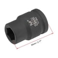 thumbnail image 2 of Unique Bargains 3/4' Drive by 18mm Shallow Impact Socket, Cr-Mo Alloy Steel, 6-Point, Metric, 2 of 3