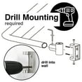 thumbnail image 6 of Double Curved Brushed Nickel Shower Curtain Rod Wall Mounted Adjustable 44 to 70 inches, 6 of 11