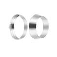 thumbnail image 3 of 5/8" Tube OD 316 Stainless Steel Compression Tube Fitting Sleeve, 2 Pack Double Ferrule Ring Tubing, Silver, 3 of 5
