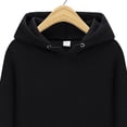 thumbnail image 3 of capucha para hombre de las mujeres Pullover capucha de otoño de manga informales sueltas de color sólido Negro M Sunnimix Sudadera con capucha, 3 of 4