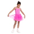 thumbnail image 4 of Barbie Girls Sleeveless Allover Print Tulle Romper, Sizes 4-12, 4 of 8