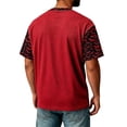 thumbnail image 7 of Big and Tall Halloween Tshirt for Men Casual Pumpkin Print Tee for Wear with Short Sleeves and Halloween Graphic Top Men’s T Shirt Red 5XL, 7 of 7