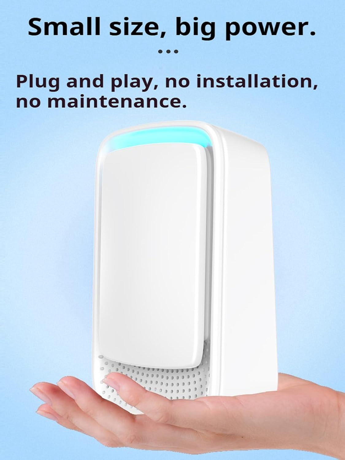 Clairu Revolutionary Air Purifier, Claru Ionic Air Purifier Plug In, Remove Smell and Pollutants, Ultra-Quiet, Suitable for Bedrooms, Toilets, Closets, Pet Room (3PCS)