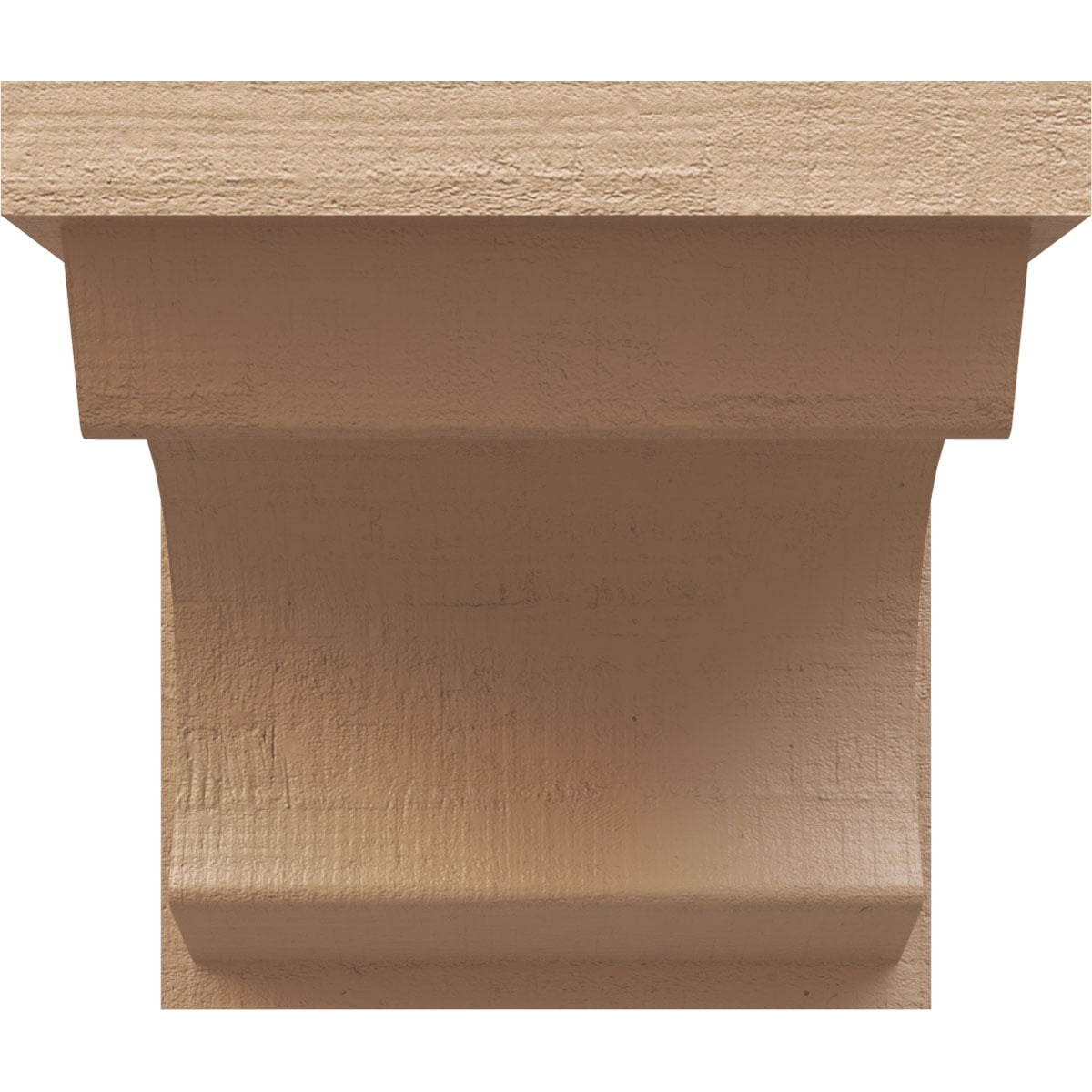 12"W x 12"D x 12"H Wide Emerson Rough Cedar Woodgrain TimberThane Corbel, Primed Tan