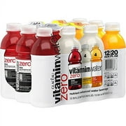 vitaminwater zero, electrolyte enhanced water w/vitamins, variety pack, 20 Fl. Oz, 12 pack