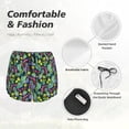 thumbnail image 6 of Picia Watercolor Cactuses Pattern Women's 2 in 1 Athletic Running Shorts High Waisted Workout Casual Gym Sweat Shorts with Comfy Liner Zipper Pockets-X-Large, 6 of 9