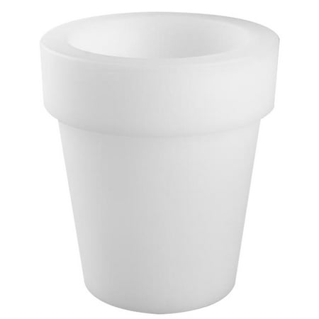 

Led Luminous Flower Pot 1Pc Led Luminous Flower Pot Usb Charging Glowing Lamp Planter Led Night Light Vase For Home Office Hotel (White)