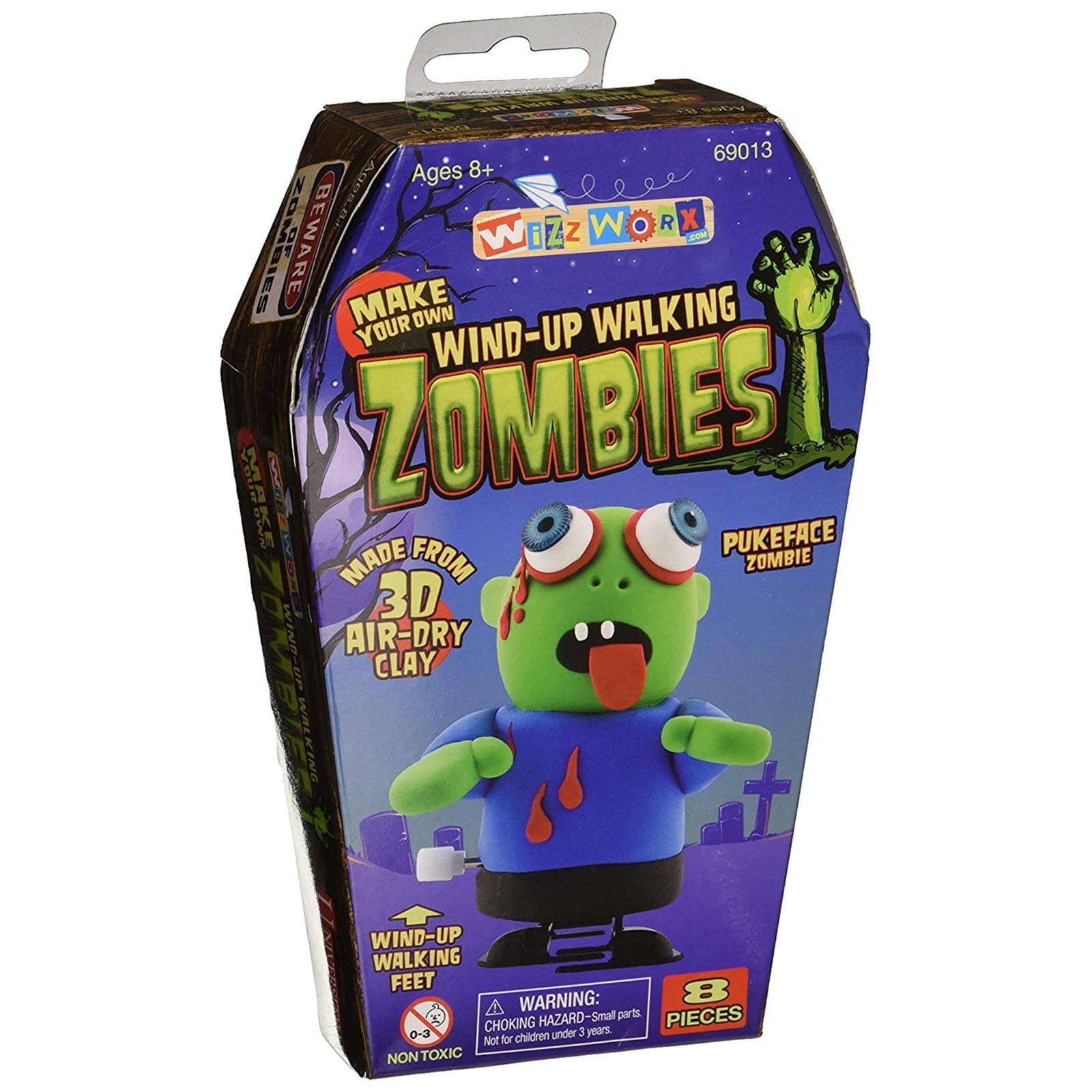 Details about / 5 Wizz Worx Make your own wind-up Walking Zombie 3D Air-Dry Various Colors