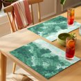 thumbnail image 4 of Abstract Pine Trees Placemats Set of 8 Mint Green Forest Fogged Mist Modern Zen Place Mats Indoor Wipeable Table Mats Washable Cloth Dining Table Placemats for Kitchen Holiday Party Decor 13x19 Inch, 4 of 9