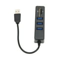 thumbnail image 1 of USB Hub 2.0, High Speed Wide Compatibility USB2.0 Hub Memory Card Reader  for Home for Travel for Office Black,White, 1 of 7