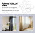 thumbnail image 3 of 12 Pcs Shower Curtain Hook Curtain Rod Hangers Drapes Shower Curtain Hanger Turntable Bath Drape Rings, 3 of 6