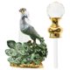 thumbnail image 4 of Botella de perfume de pavo real con forma de terrario, de vidrio, para aceites esenciales, estilo vintage, recipiente transparente antiguo pintado, 4 of 5