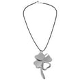 thumbnail image 3 of GOOHOCHY Cute Car Ornament Four Leaf Clover Hanging Charm Alloy Silver 1Pack, 3 of 8