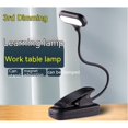 thumbnail image 4 of Lámpara de mesa con protección para los ojos, lámpara LED de noche con Clip para lectura, lámpara de escritorio con Clip, lámpara de escritorio, luz de libro ajustable ABS ambiental, 4 of 5