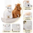 thumbnail image 4 of Caballo de peluche eléctrico con sonido para niños que caminan, caballo de peluche interactivo, juguete educativo de simulación para niños y niñas., 4 of 7
