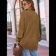 thumbnail image 4 of Cárdigan Extragrande de Punto Suave para Mujer con Bolsillos Camello L, 4 of 7