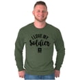 thumbnail image 5 of US Army Star Logo I Love My Soldier Long Sleeve TShirt Men Women Brisco Brands S, 5 of 6