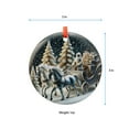 thumbnail image 5 of Christmas Ornament Vintage Santa Sleigh Ride Snow Scene, Santa Claus in Sleigh with Horses, Holiday Tree Decoration, Holiday Keepsake, Xmas Tree Hanging Decoration, Seasonal Gift I, 5 of 5