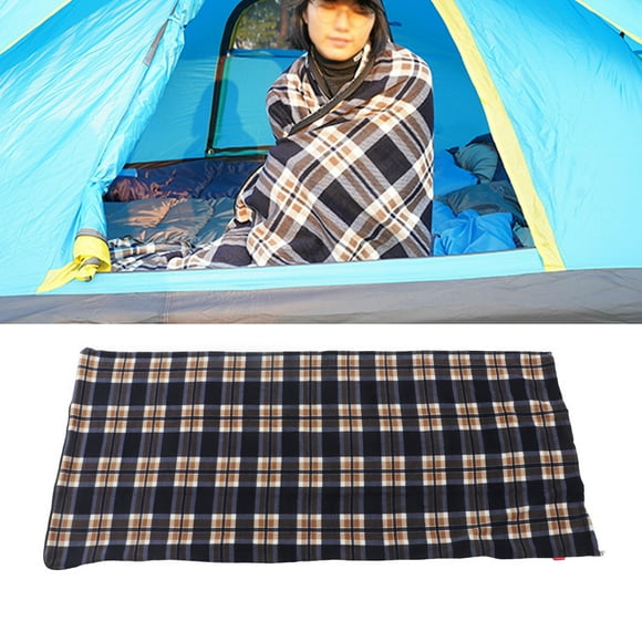 Anti Pilling Fleece Sleeping Bag, Skin Friendly, Portable, Warm for Adults Hiking Climbing, Very Light, Hygroscopicity, Does Not Take Up Space, with Two Way Zipper, Comfy Blanket,