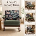 thumbnail image 6 of Rocking Chair, Paproos Velvet Upholstered Glider Rocker Chair with Cushion, Rocking Chair for Nursery, Reading Chair Armchair for Living Room Bedroom, Green, 6 of 8