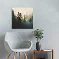 thumbnail image 4 of JEUXUS Forest Bathed in Sunlight Canvas Print Picture Painting Wall Art for Bedroom Living Room Framed   Artwork Wall Decor for Bathroom Modern Room Plants Wall Decorations, 4 of 4