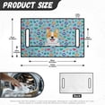 thumbnail image 7 of Whosucclay Heart-Shaped Corgi Pattern Washable Golf Cart Seat Cover, Anti‑Scratch One-Step Mount Golf Cart Seat Protector for Club Car EZGO Yamaha, 52.36" x 32.28", 7 of 7