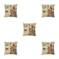 thumbnail image 1 of Wweixi Easy To Change Pillowcase Soft Durable Cushion Cover For Home Decoration Polyester Flowers Pillowcase Decorative Pillow kztym001-8 5Set, 1 of 6